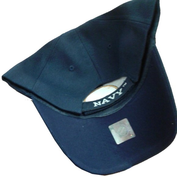 Navy Hat With Flag - Picture 3 of 3